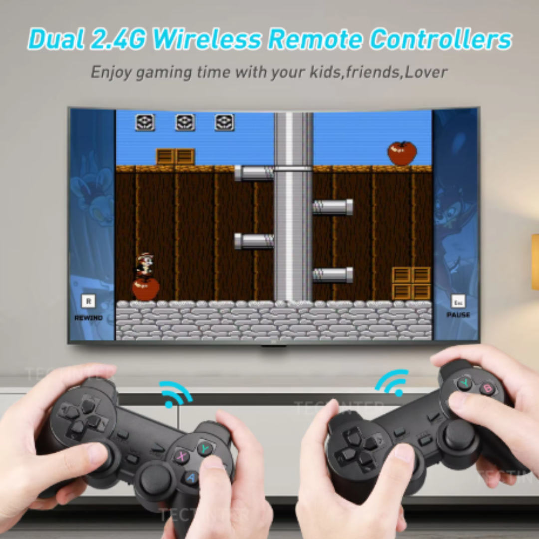 Retro Gaming Console with x2 Wireless Controllers