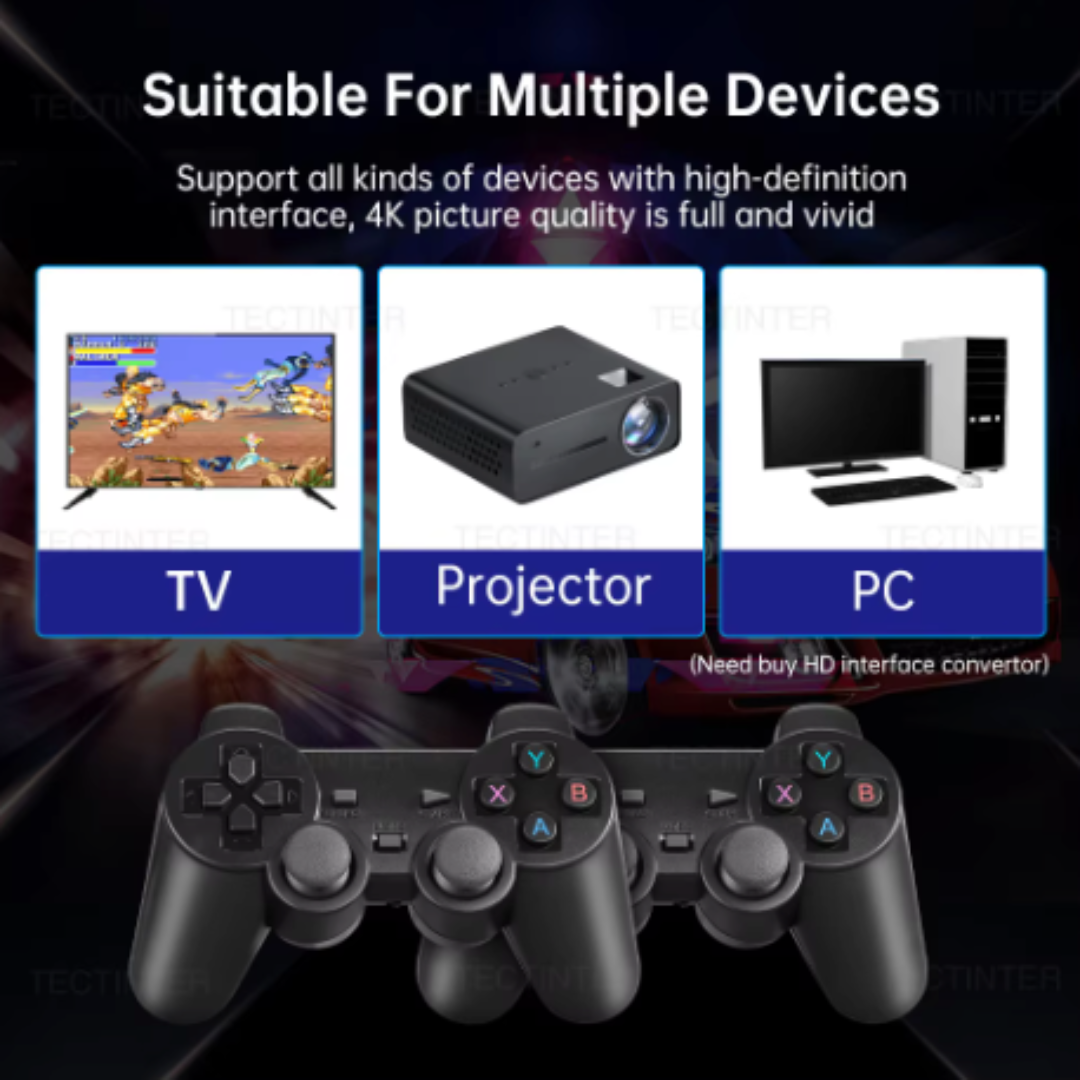 Retro Gaming Console with x2 Wireless Controllers